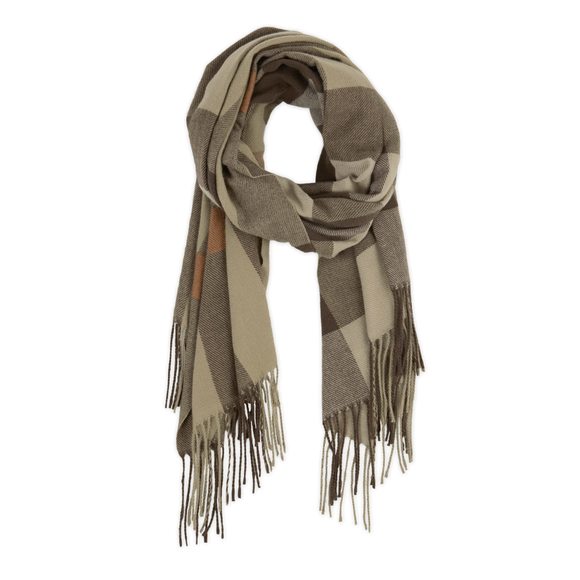 Women's Payton Plaid Autumn Scarf, Ultra-soft & Warm, 79x27.5 Inch, Brown🌸 - Picture 1 of 6